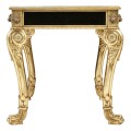 Italian Lions Paw Desk  - Black leather top