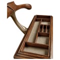 Ocala Mahogany Valet Stand with Stud Box
