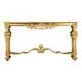 French Century Console - White Calacatta marle top