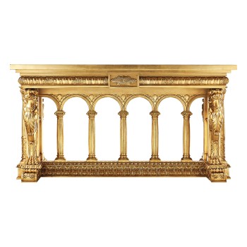 French Library Table - Gold leaf
