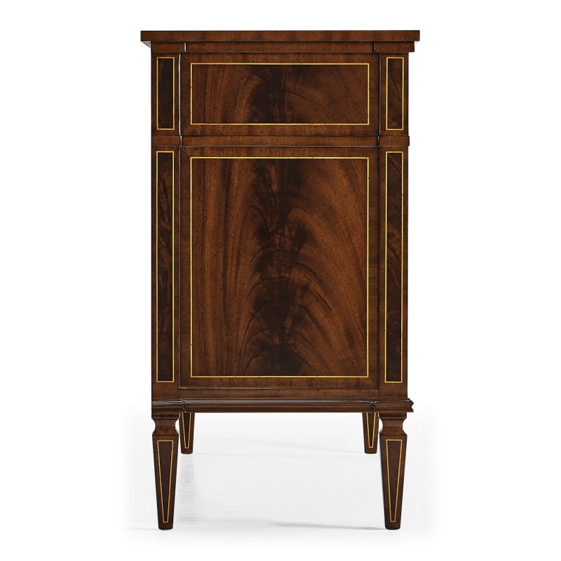 Regency Mahogany Reverse Breakfront Chest