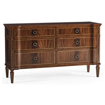 Regency Mahogany Reverse Breakfront Chest