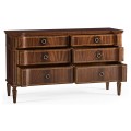 Regency Mahogany Reverse Breakfront Chest