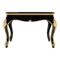 Ocala Black Coffee Table with clear glass top