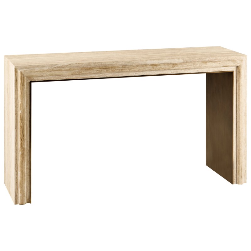 STONE CONSOLE TABLE @ ROTUNDA,  ELEVATOR LOBBY