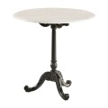 Round Table with White Carrara top 
28