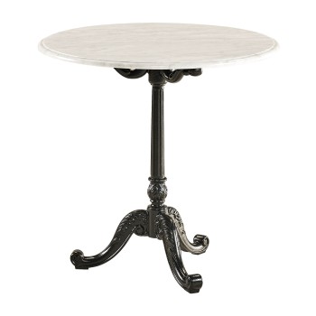 Round Table with White Carrara top 
28
