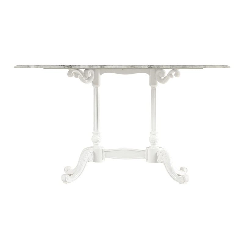 Large Rect Table White Carrara top 
34