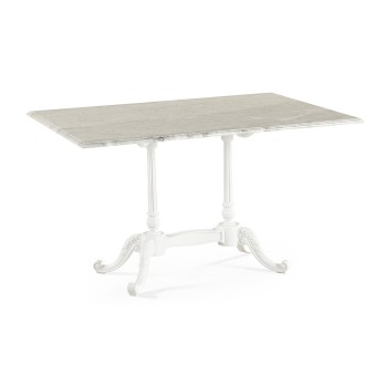 Large Rect Table White Carrara top 
34