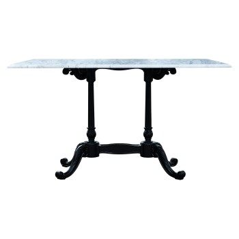Large Rect Table White Carrara top 
34