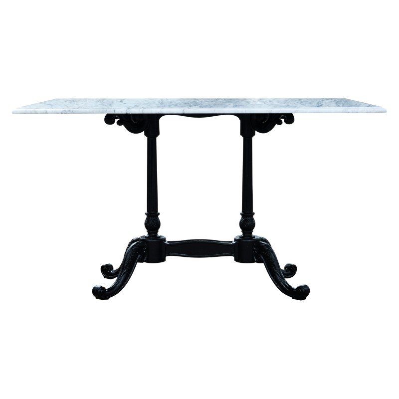 Large Rect Table White Carrara top 
34
