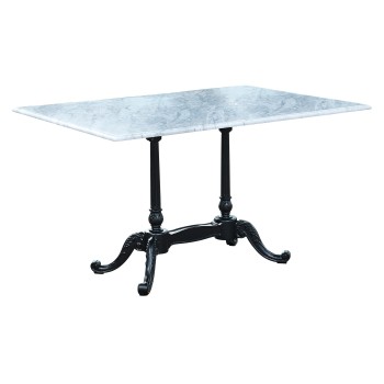 Large Rect Table White Carrara top 
34