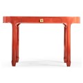 Oval Desk - RED  BRICK LEATHER 031-01-00210
