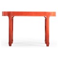 Oval Desk - RED  BRICK LEATHER 031-01-00210