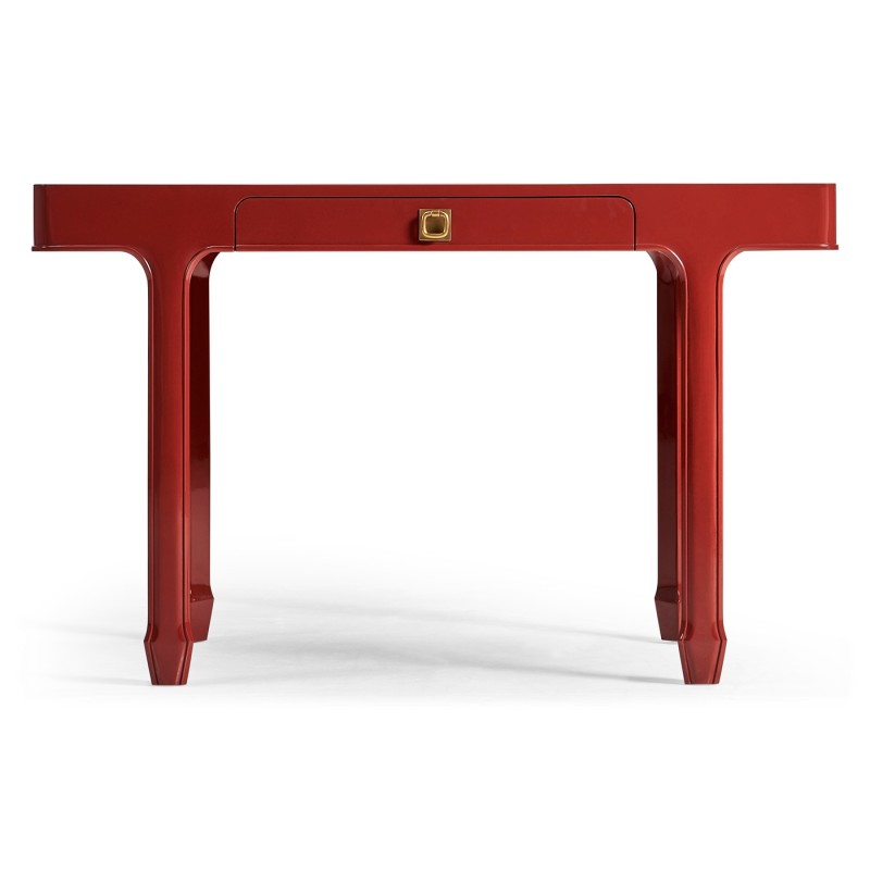 Rectangular Desk (120) - RED BRICK LEATHER 031-01-00210