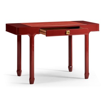 Rectangular Desk (120) - RED BRICK LEATHER 031-01-00210