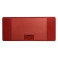 Rectangular Desk (120) - RED BRICK LEATHER - socket