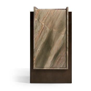 Small Stone top end table for Ice bucket