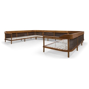 OUTDOOR SOFA TYPE C WITHOUT COVER