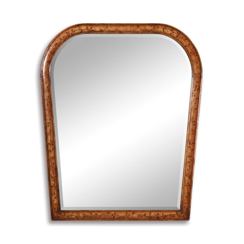 Art Nouveau floral mirror (Plain mirror glass)