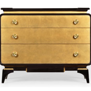 Black Lacquer Chest of Drawers