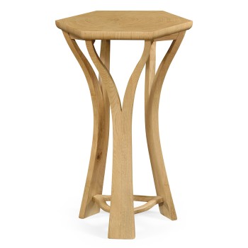 Architectural Hexagonal Oyster Lamp Table