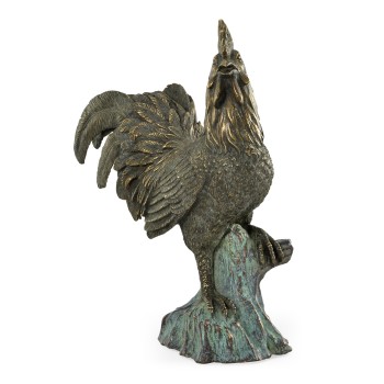 Antique Dark Bronze Rooster