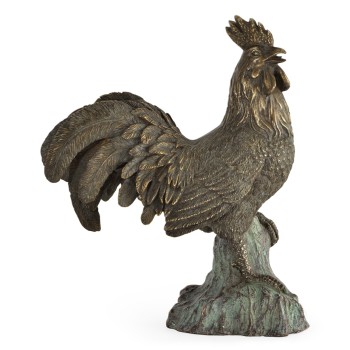 Antique Dark Bronze Rooster