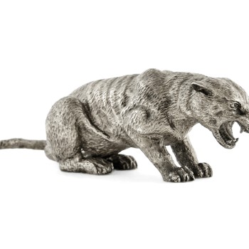 Antique White Brass Panther
