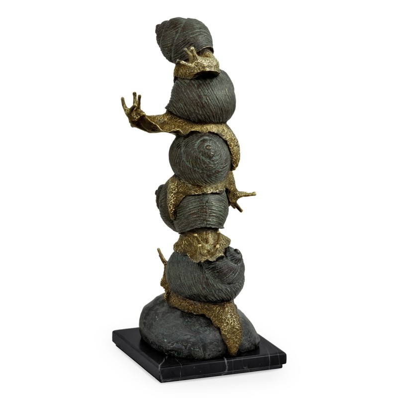 Dark Bronze Stacked Snails