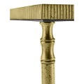 Rectangular Antique Brass End Table with Antique Mirror Top