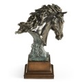 Antique Dark Bronze Stallion Horse Head
