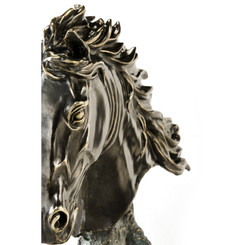 Antique Dark Bronze Stallion Horse Head