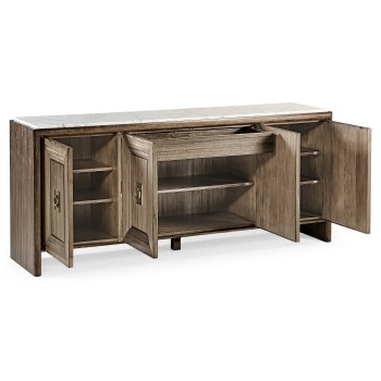 Hamilton White Marble Credenza