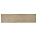 Rivoli Walnut & White Stainless Steel Entertainment Unit