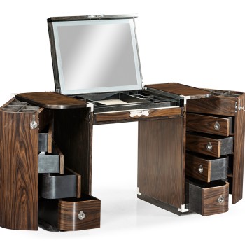 Campaign Style Dark Santos Rosewood Dressing Table