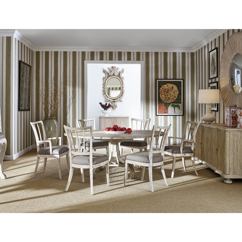 Lacock Washed Oak Dining Table 71