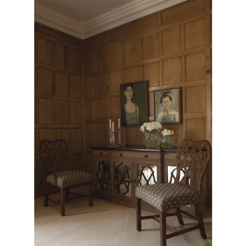 Kingsley Grey Fruitwood Side Chair
